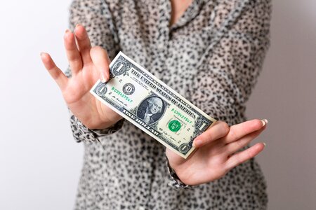 One dollar bill