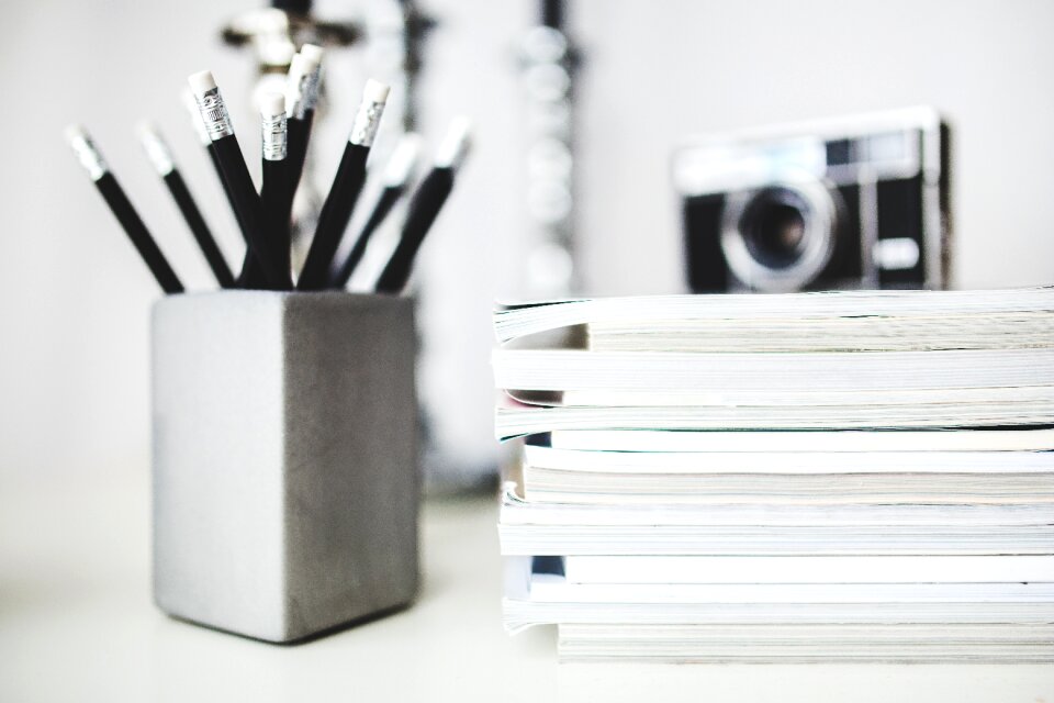 Pencil eraser magazine