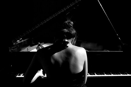 Pianist piano playing music photo