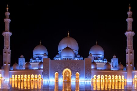 Sheikh zayed mosque night