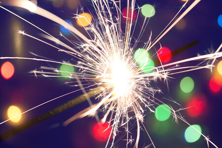 Sparkler colorful lights