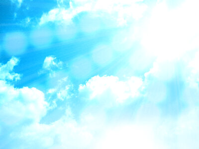 Sunshine sky clouds