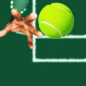 Tennis ball sports photo