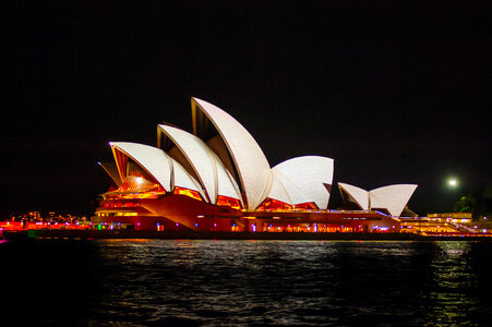 Sydney opera house night