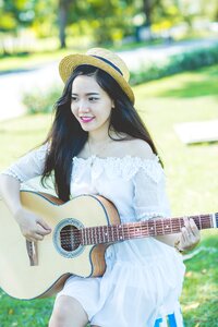 Woman girl guitar