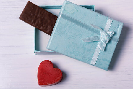 White day heart chocolate