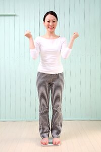 Woman dieting weight scale