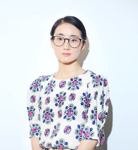 Woman girl portrait glasses