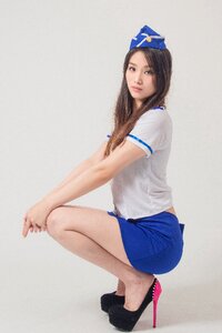 Woman girl police cosplay