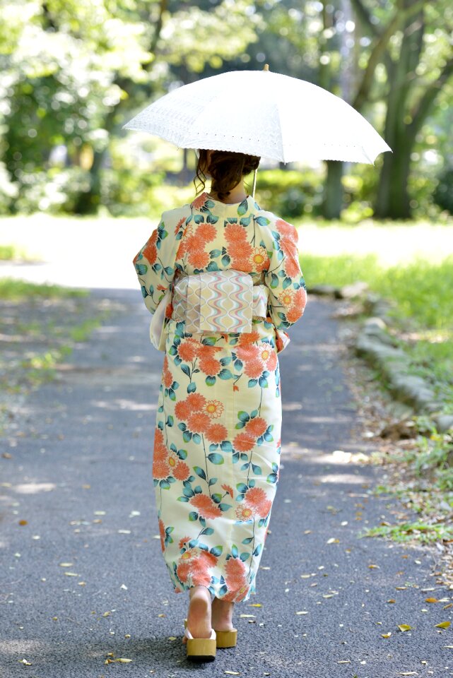 Woman girl portrait yukata