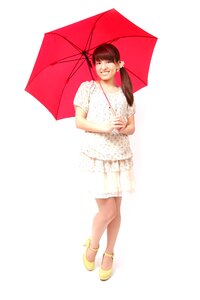 Woman girl portrait umbrella