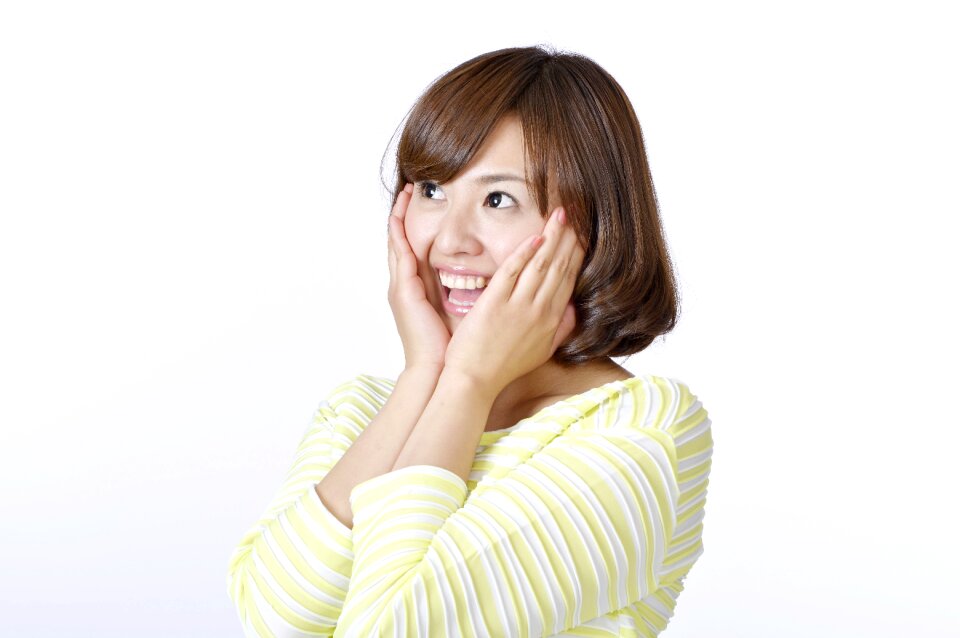 Woman girl portrait joy
