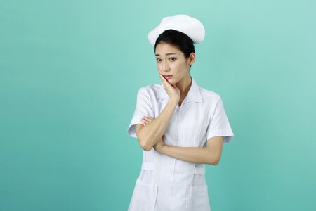 Woman nurse portrait photo