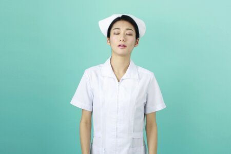 Woman nurse dizziness
