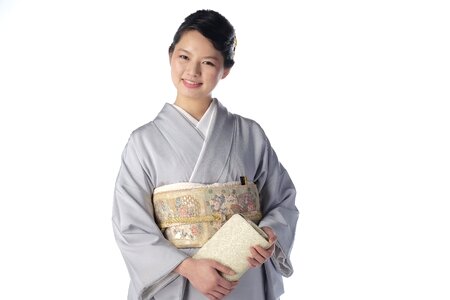 Woman portrait kimono photo