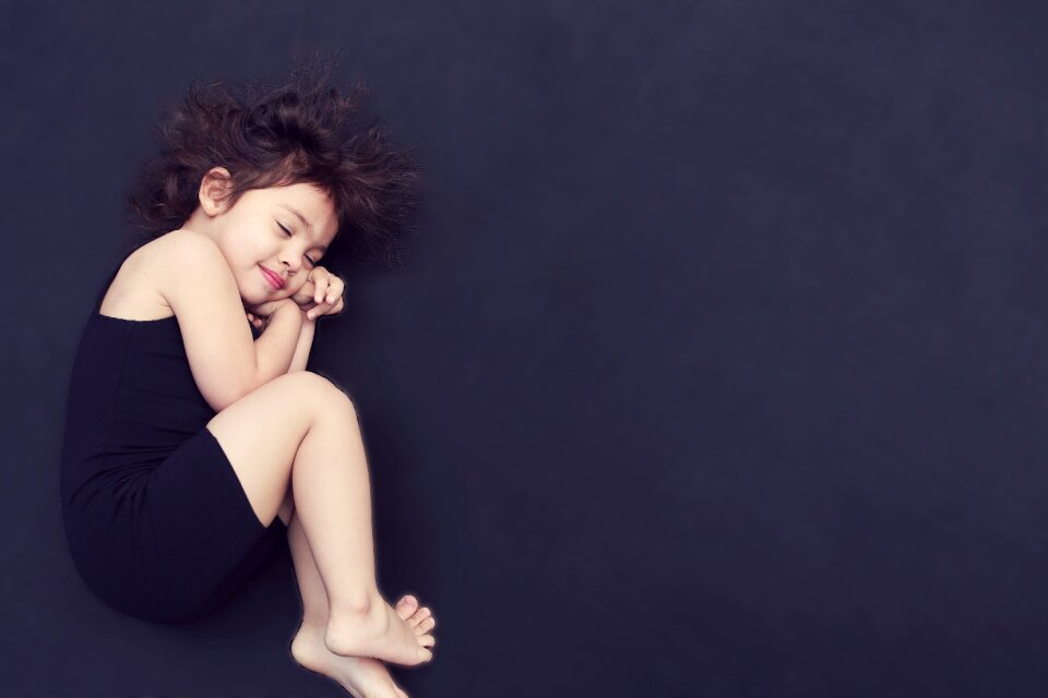 Child girl sleeping