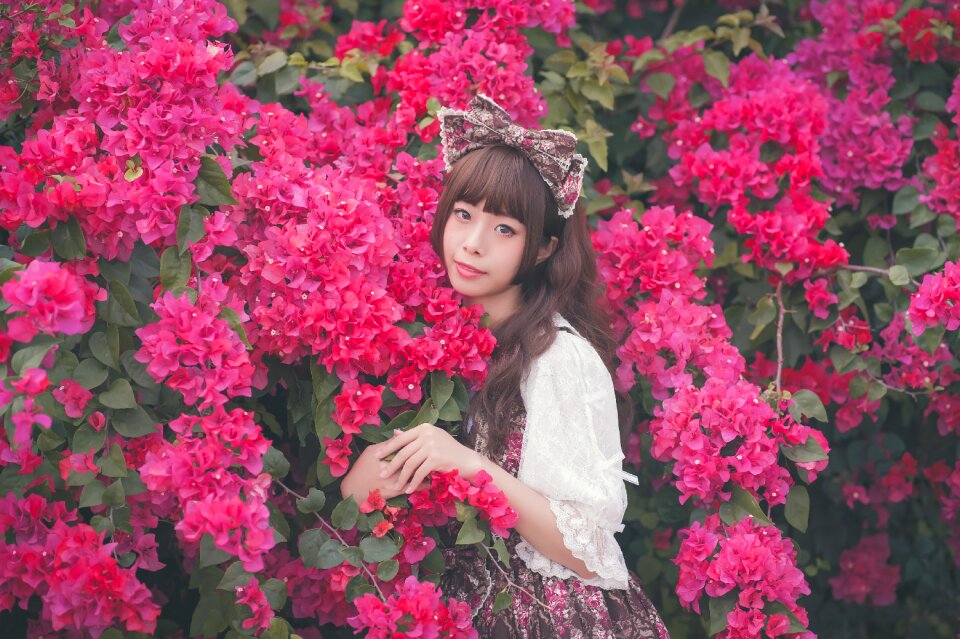 Woman girl lolita fashion