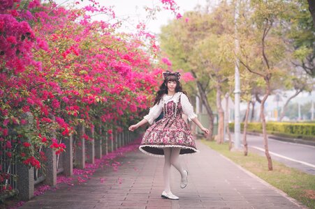 Woman girl lolita fashion