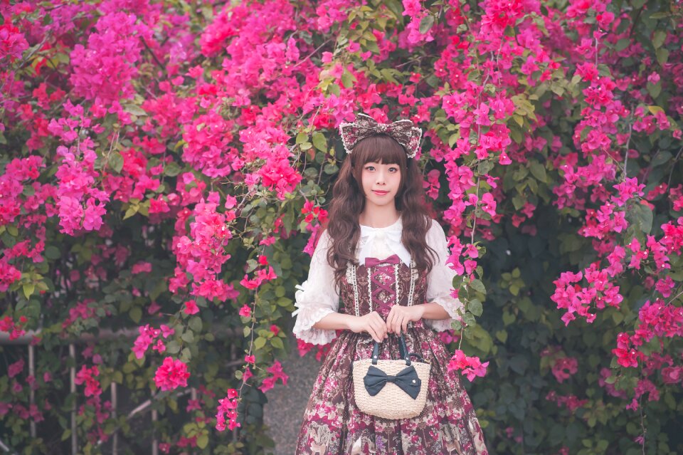 Woman girl lolita fashion