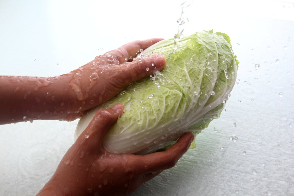 Napa cabbage vegetable water