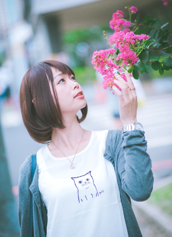 Woman girl portrait