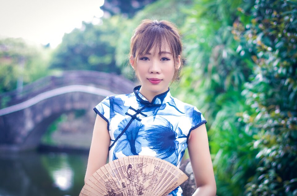 Woman girl portrait