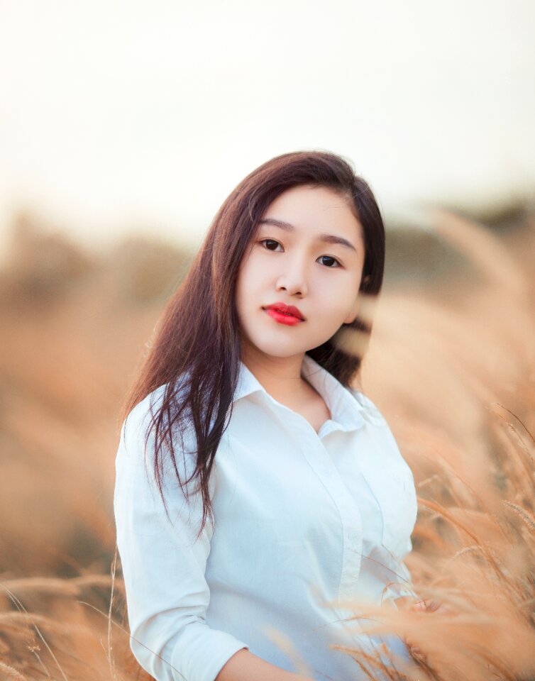 Woman girl portrait