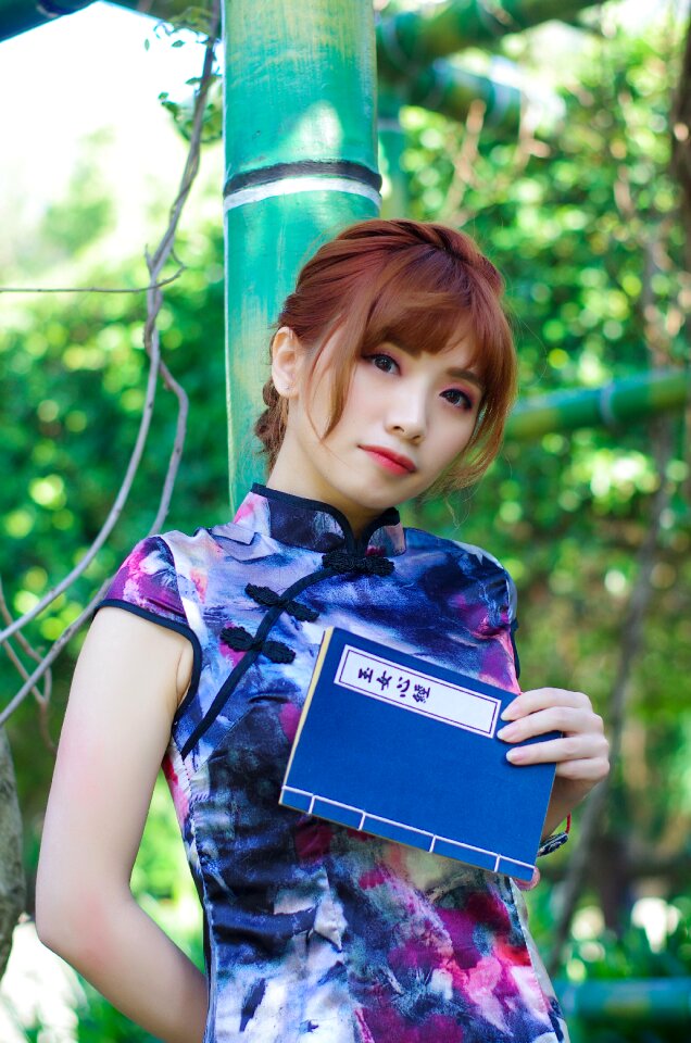 Woman girl cheongsam