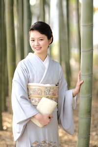 Woman portrait kimono photo