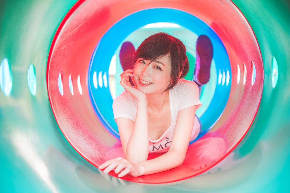 Woman girl portrait