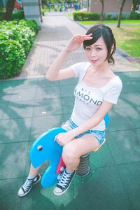 Woman girl spring rider