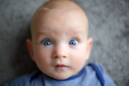 Baby surprised