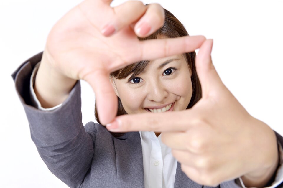 Business woman frame