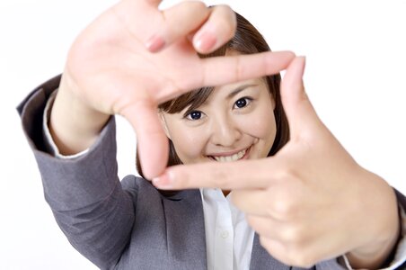 Business woman frame