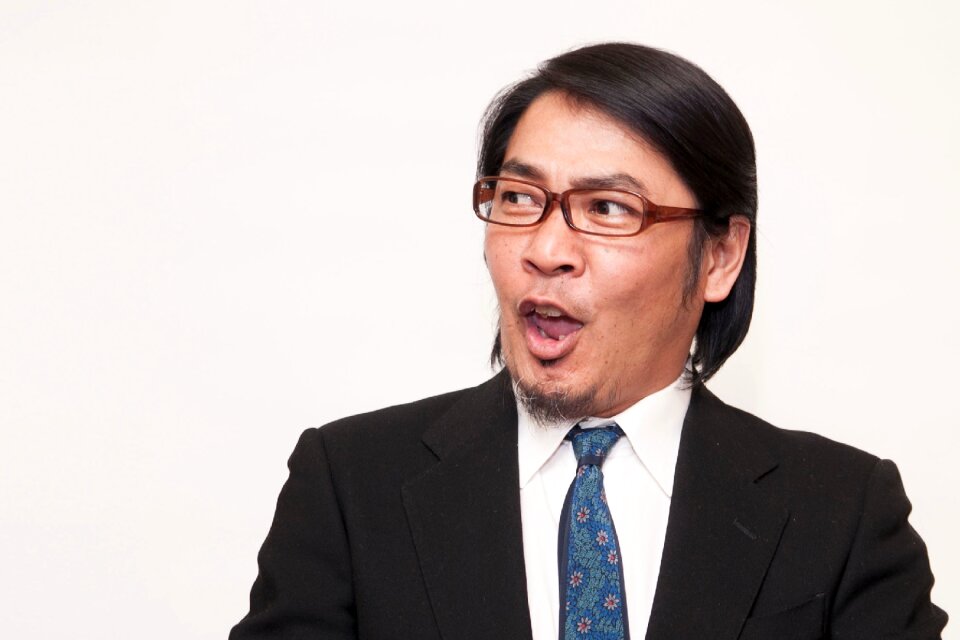 Businessman boss surprised