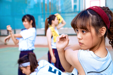 Female student sports day