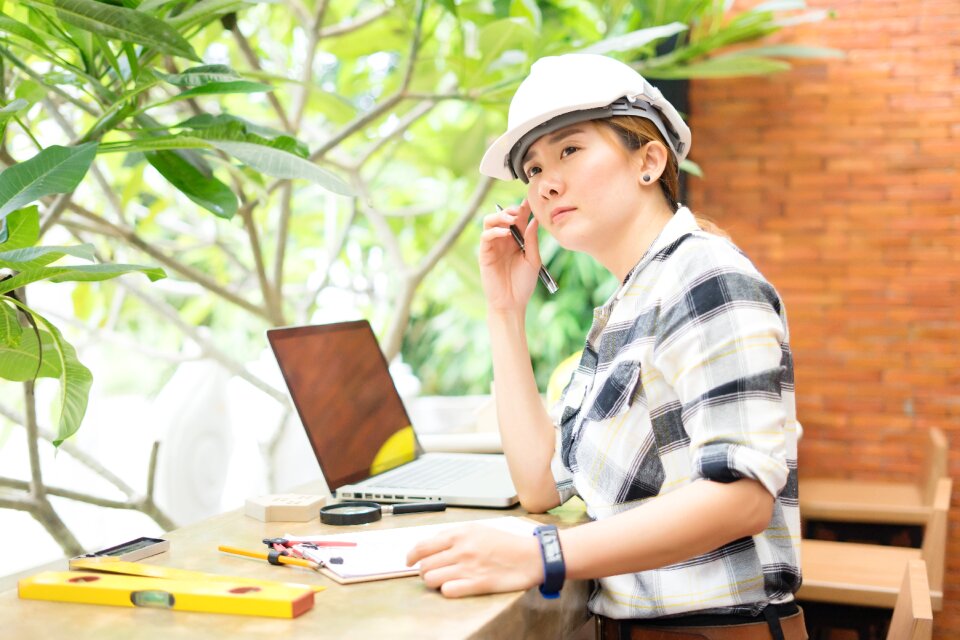 Woman girl architect