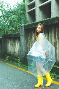 Woman girl umbrella