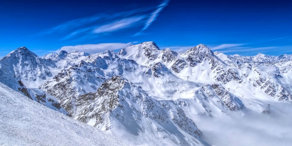 Alps mountain snow