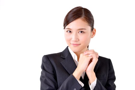 Business woman beg