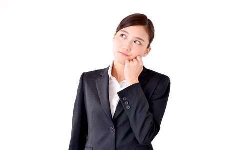 Business woman thinking