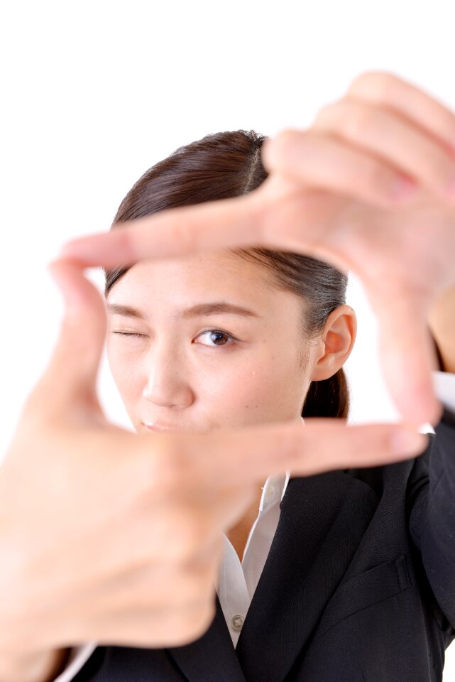 Business woman frame