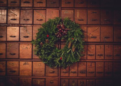 Christmas wreath photo