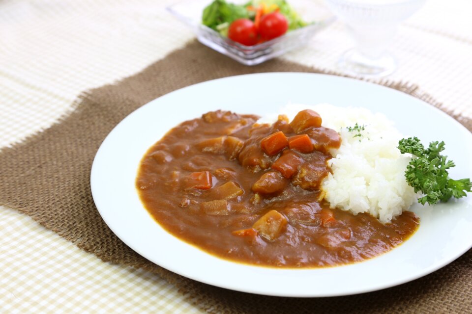 Japanese curry rice food