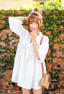 Woman girl portrait wink