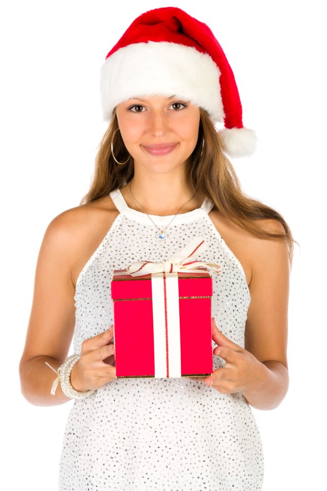 Woman girl christmas gift