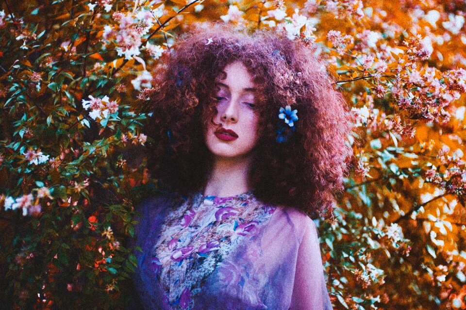 Woman girl portrait