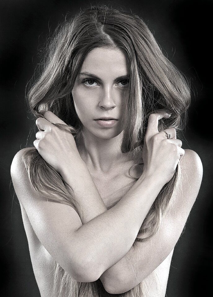 Woman girl portrait