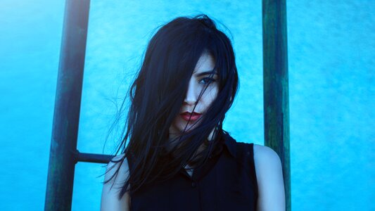 Woman girl portrait