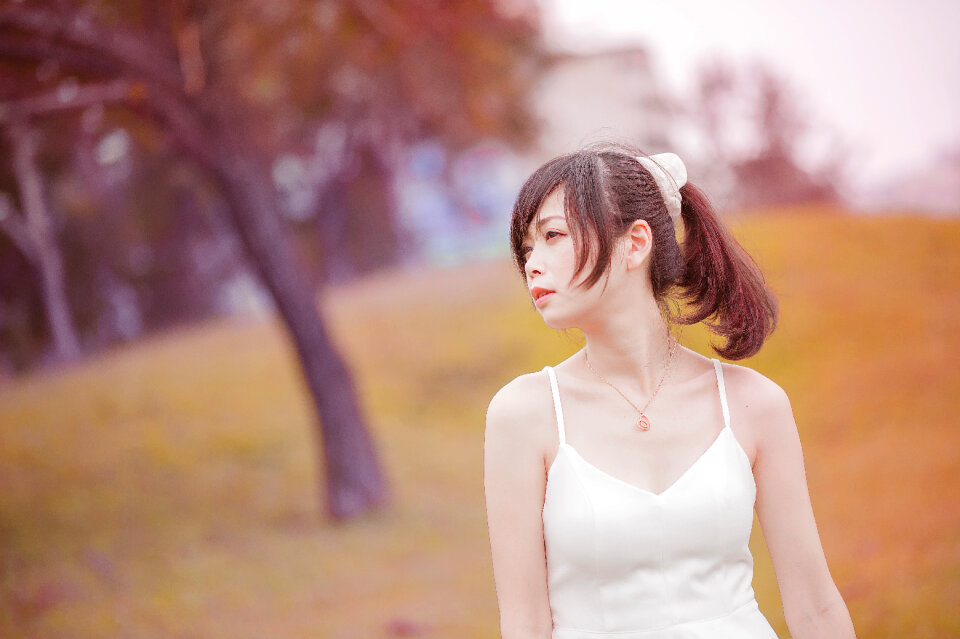 Woman girl portrait